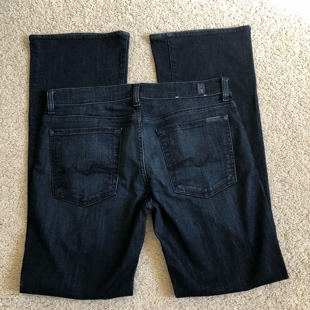 7 for all Mankind bootcut dark wash jeans